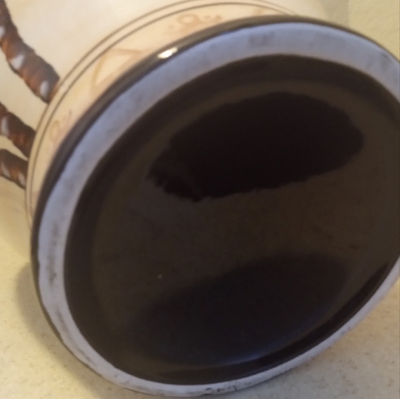 Corsica Hand Painted & Hand Crafted Design Palm Tree Vase. - Picture 4 of 4